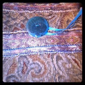 Handmade Batik Beaded Jewelry Pouch